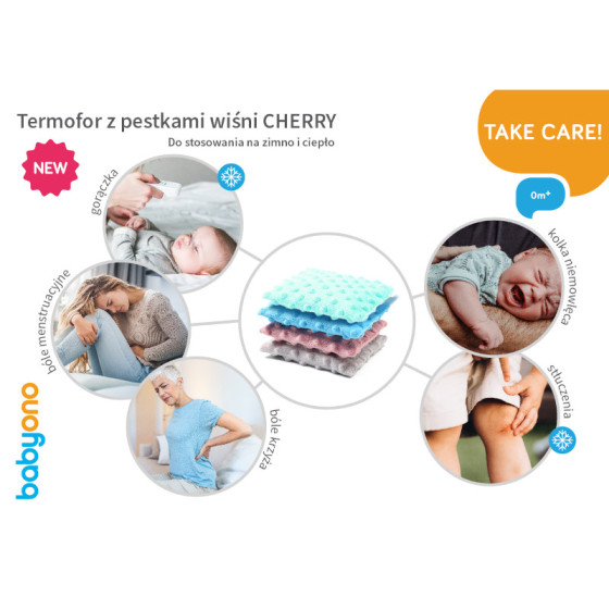 Babyono Termofor z pestek wiśni i suszonej lawendy