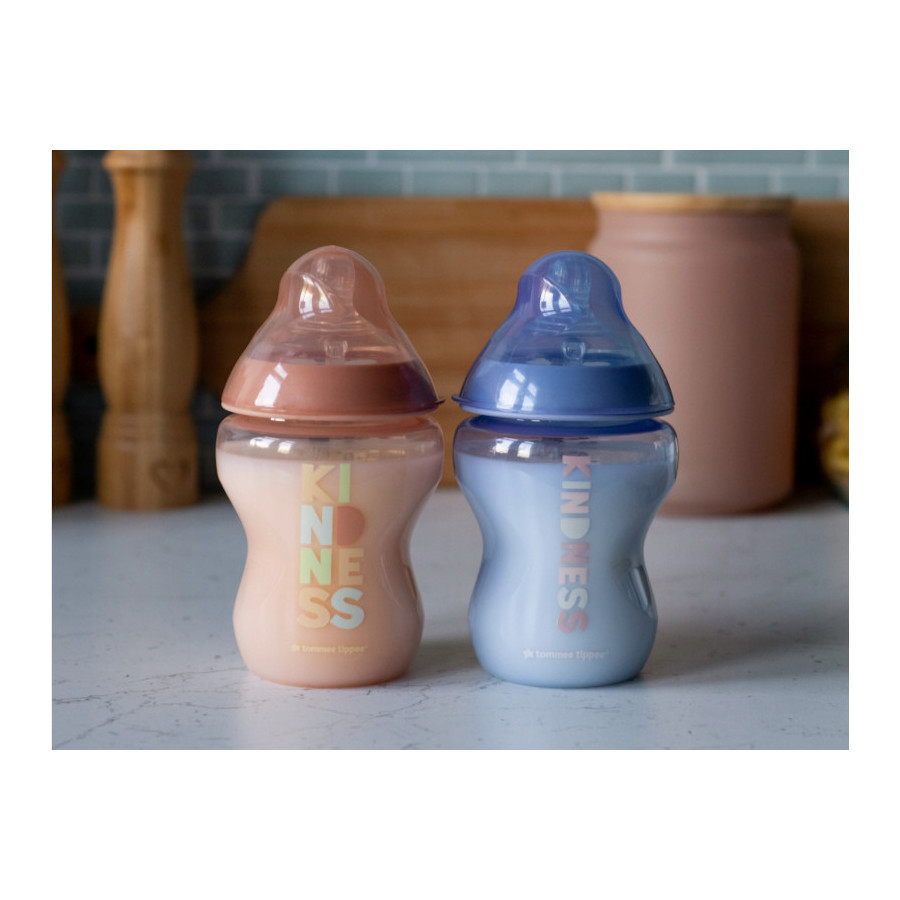 Tommee Tippee Butelka antykolkowa 2x 260ml 0m+ wolny przepływ