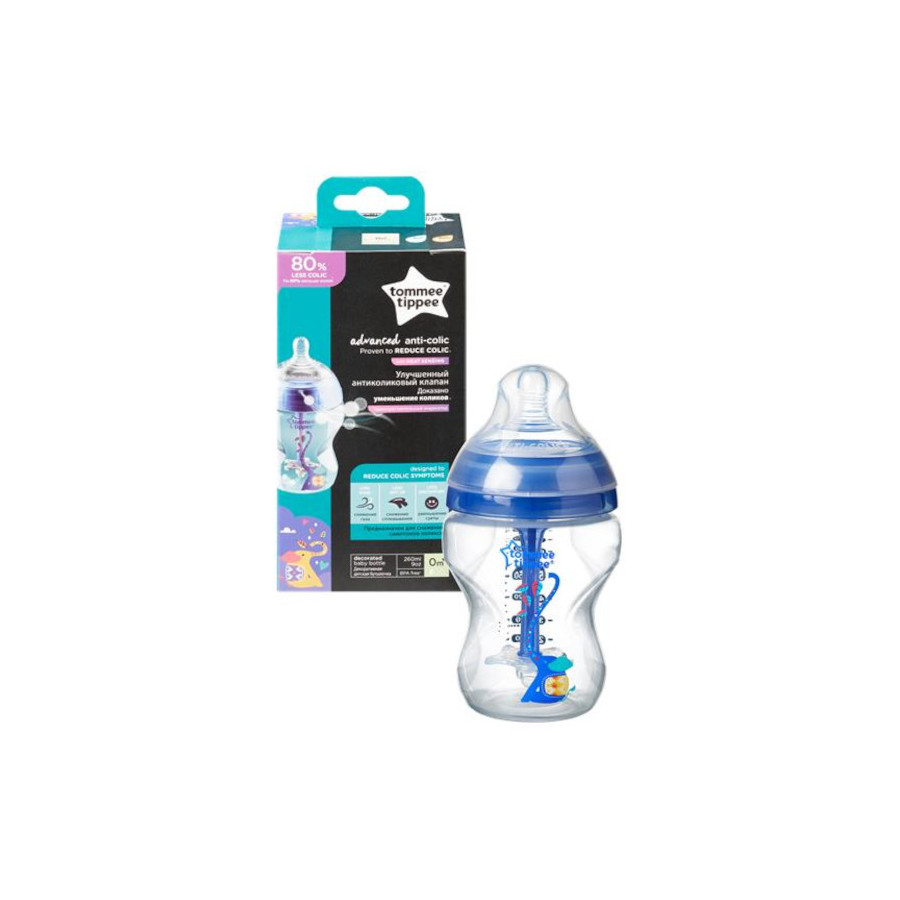Tommee Tippee Butelka Anti-Colic Advanced 260ml 0m+ wolny przepływ