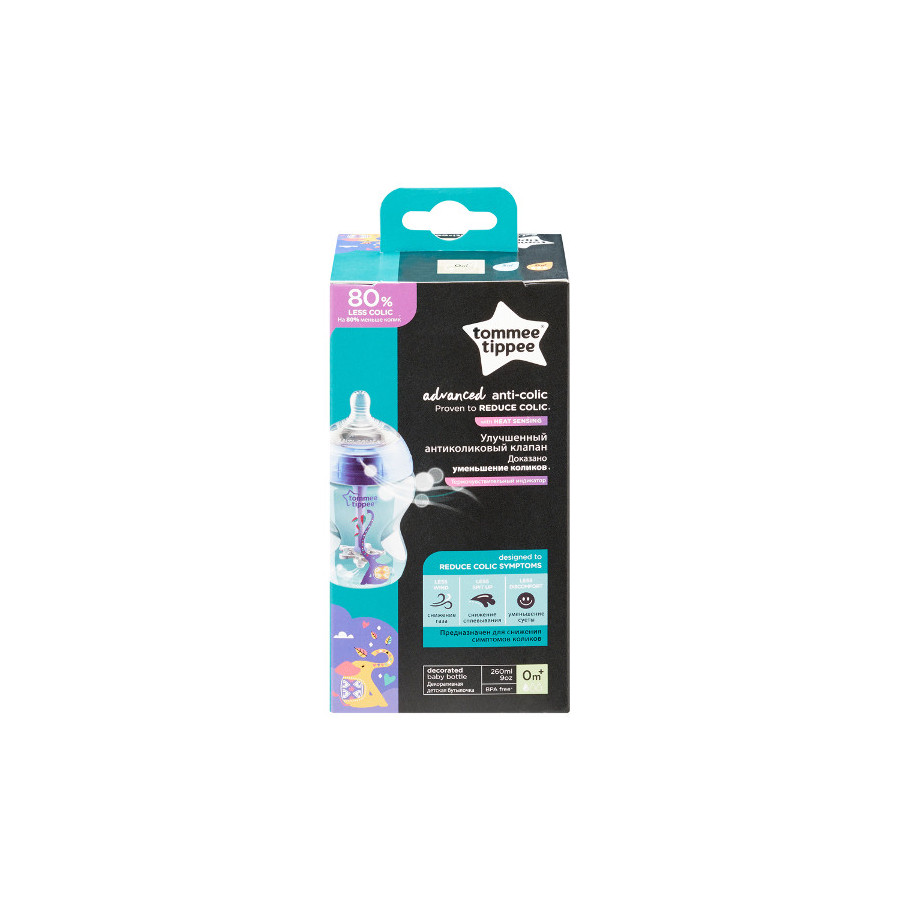 Tommee Tippee Butelka Anti-Colic Advanced 260ml 0m+ wolny przepływ