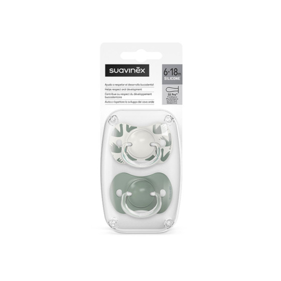 Suavinex Smoczek fizjologiczny SX PRO 6-18m+ silikonowy 2 sztuki