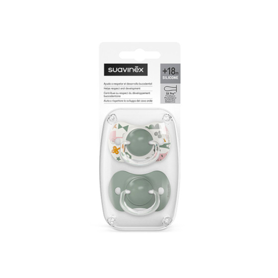 Suavinex Smoczek fizjologiczny SX PRO 18m+ silikonowy 2 sztuki