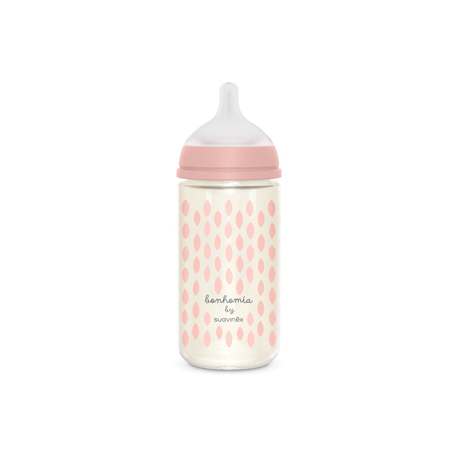 Suavinex Butelka szklana antykolkowa SX PRO 240 ml smoczek M 3m+