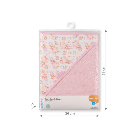 Babyono Okrycie kąpielowe ręcznik frotte 100x100cm