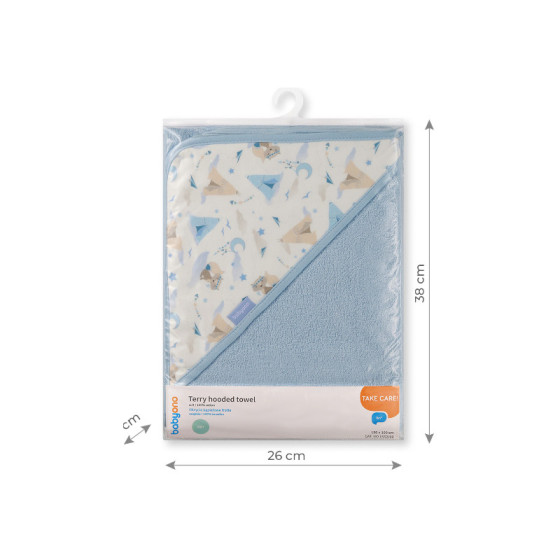 Babyono Okrycie kąpielowe ręcznik frotte 100x100cm