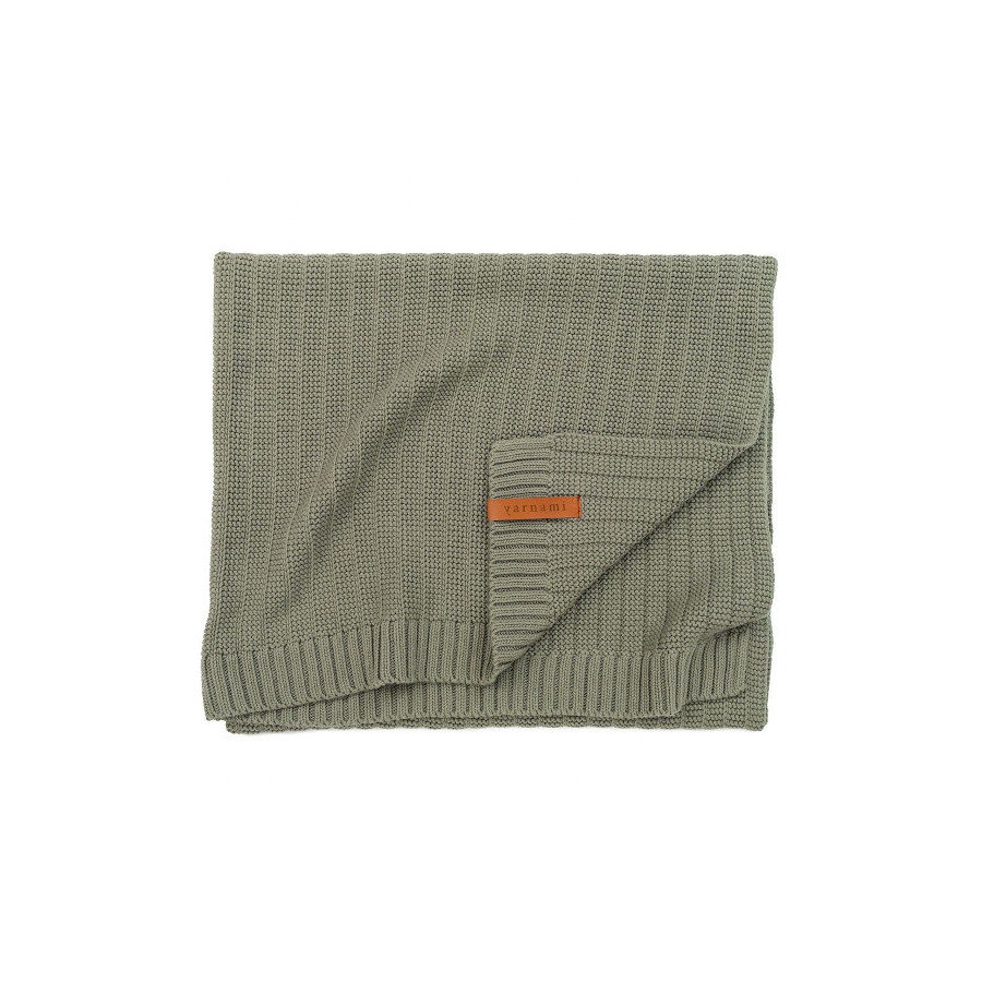 Yarnami Kocyk bawełniany Simple 80x100cm Eukaliptus