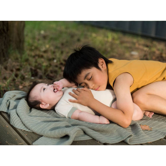 Yarnami Kocyk bawełniany Simple 80x100cm Eukaliptus