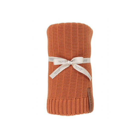 Yarnami Kocyk bawełniany Simple 80x100cm Stalowy