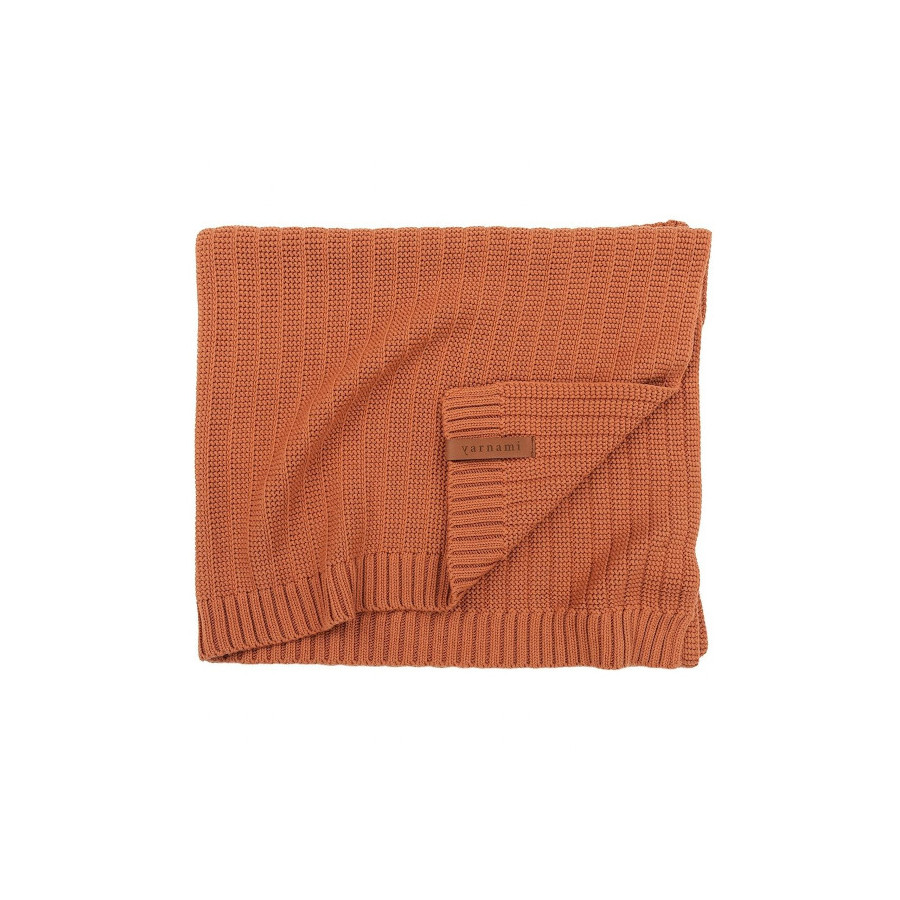 Yarnami Kocyk bawełniany Simple 80x100cm Stalowy