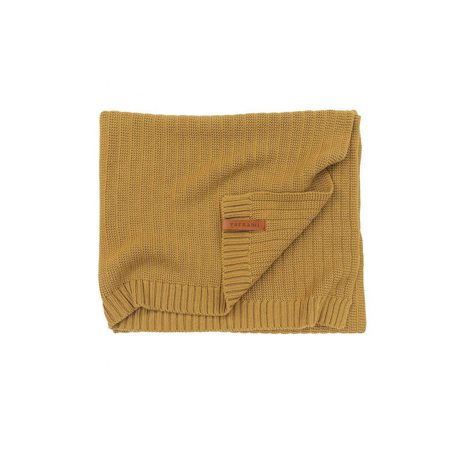 Yarnami Kocyk bawełniany Simple 80x100cm Stalowy