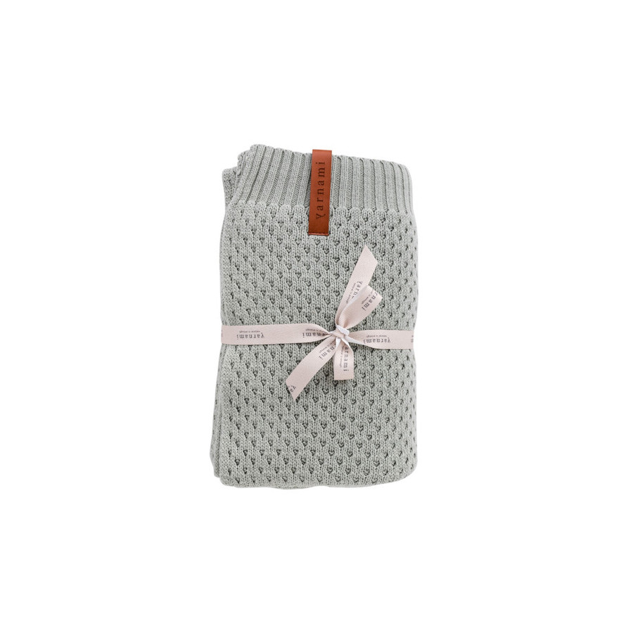 Yarnami Kocyk bawełniany Nice 80x100cm Kremowy