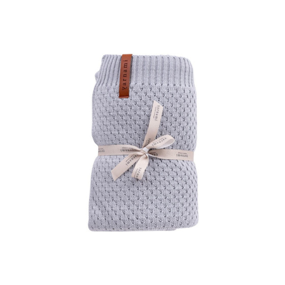 Yarnami Kocyk bawełniany Nice 80x100cm Morska Trawa