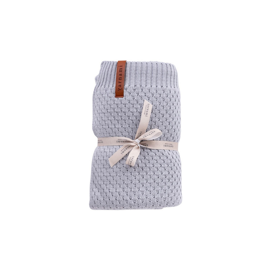 Yarnami Kocyk bawełniany Nice 80x100cm Morska Trawa