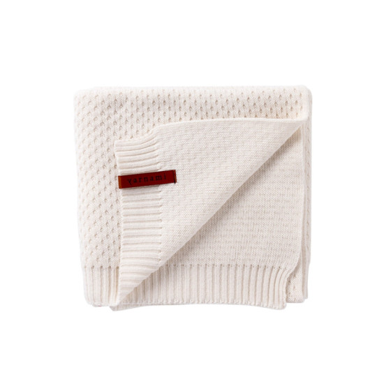 Yarnami Kocyk bawełniany Nice 80x100cm Morska Trawa