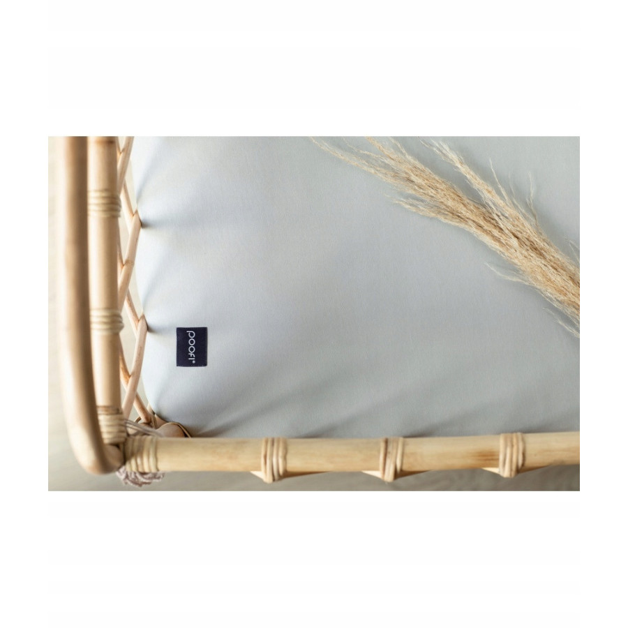 Poofi Prześcieradło bawełniane do dostawki 90x53cm Śmietanka