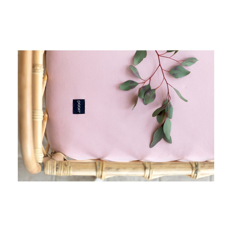 Poofi Prześcieradło bawełniane do dostawki 90x53cm Śmietanka