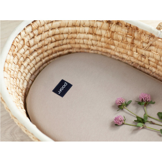 Poofi Prześcieradło bawełniane do wózka gondoli 75x35cm Lawenda