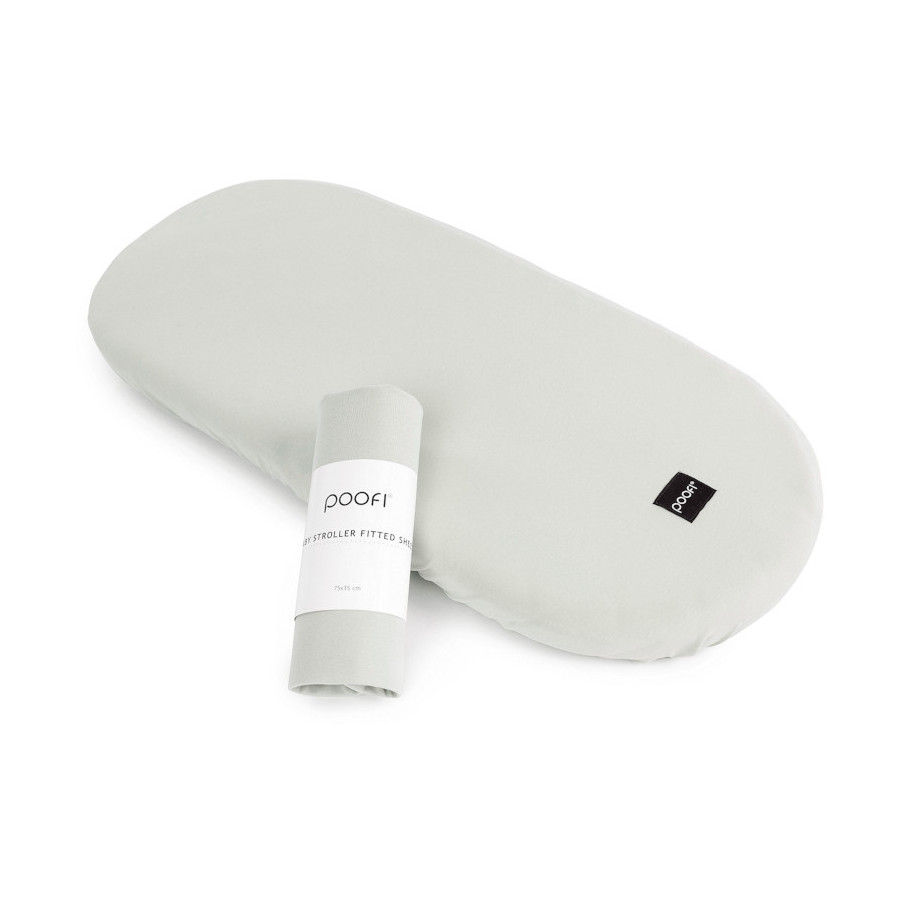 Poofi Prześcieradło bawełniane do wózka gondoli 75x35cm Piwonia