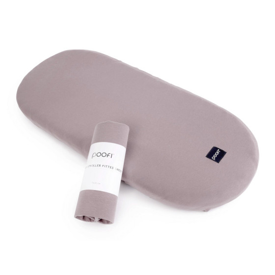 Poofi Prześcieradło bawełniane do wózka gondoli 75x35cm Piwonia