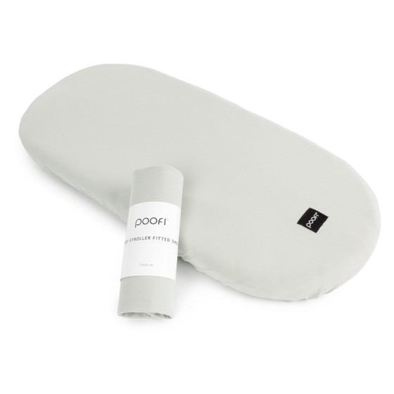 Poofi Prześcieradło bawełniane do wózka gondoli 75x35cm Czekolada