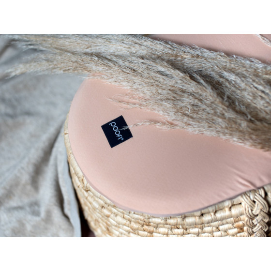 Poofi Prześcieradło bawełniane do wózka gondoli 75x35cm Śmietanka