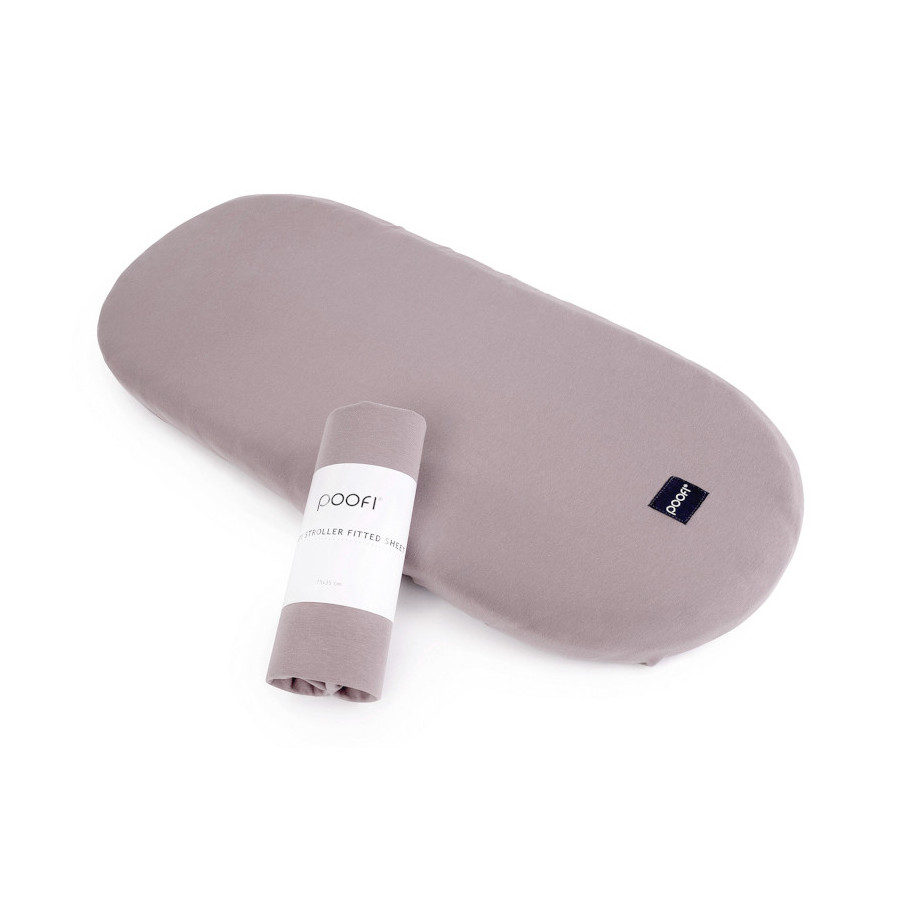 Poofi Prześcieradło bawełniane do wózka gondoli 75x35cm Niebieski