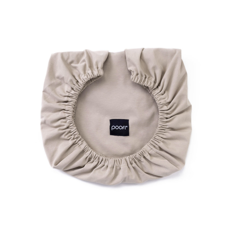 Poofi Prześcieradło bawełniane do wózka gondoli 75x35cm Latte