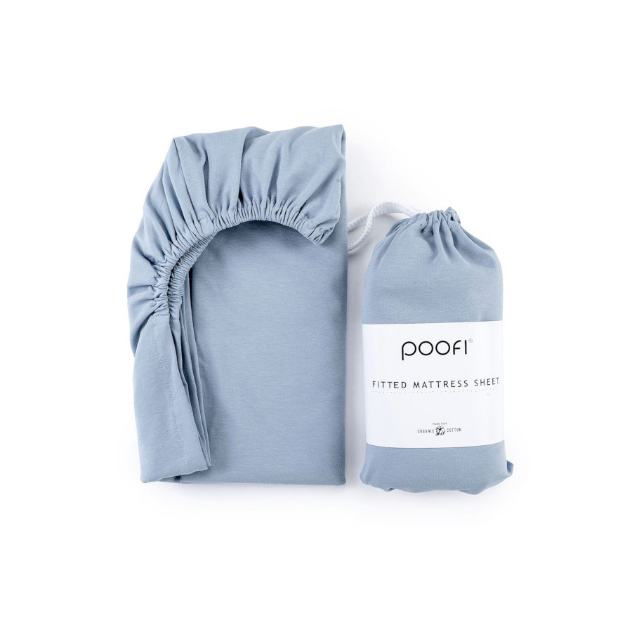 Poofi Prześcieradło Bawełniane Organiczne materac 60x120cm Chocco