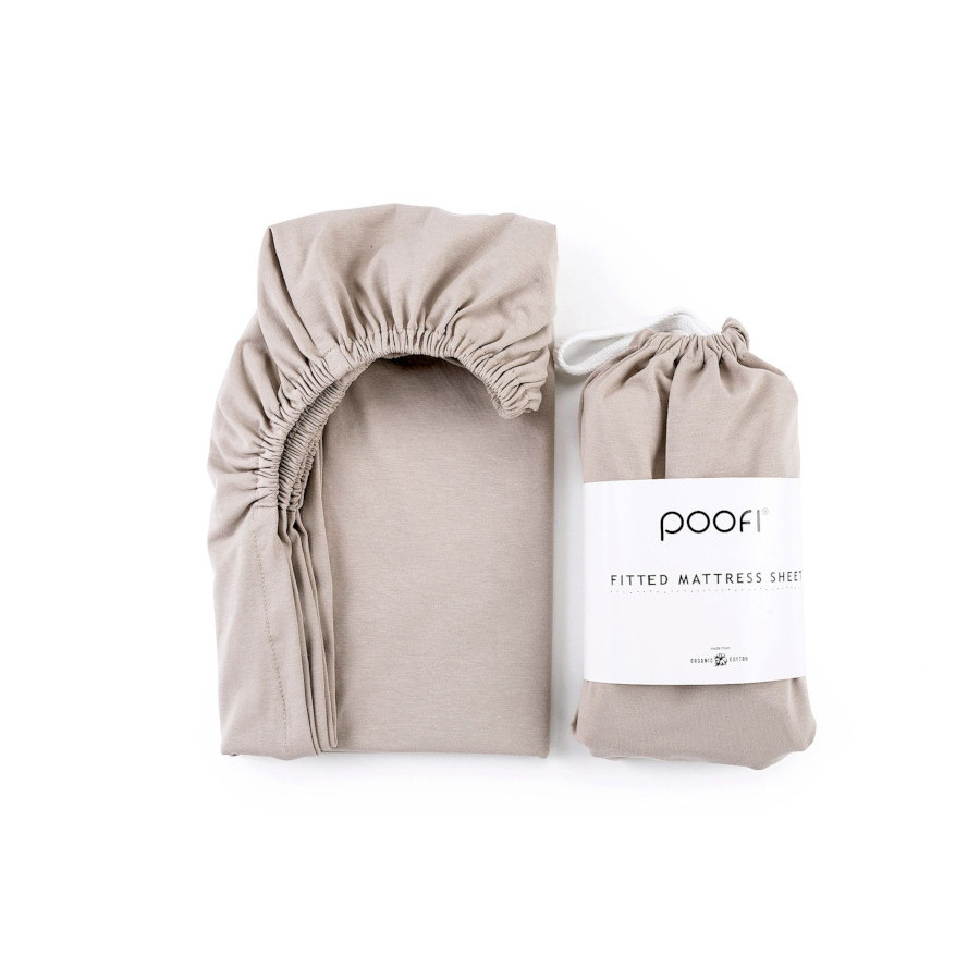 Poofi Prześcieradło Bawełniane Organiczne materac 60x120cm Blue