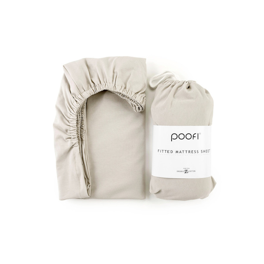 Poofi Prześcieradło Bawełniane Organiczne materac 60x120cm Piwonia