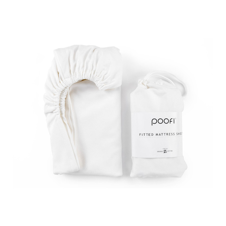 Poofi Prześcieradło Bawełniane Organiczne materac 60x120cm Piwonia
