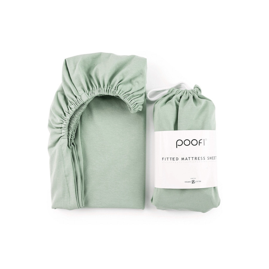 Poofi Prześcieradło Bawełniane Organiczne materac 70x140cm Piwonia