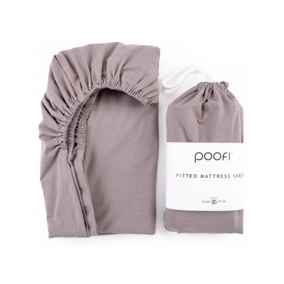 Poofi Prześcieradło Bawełniane Organiczne materac 70x140cm Szałwia