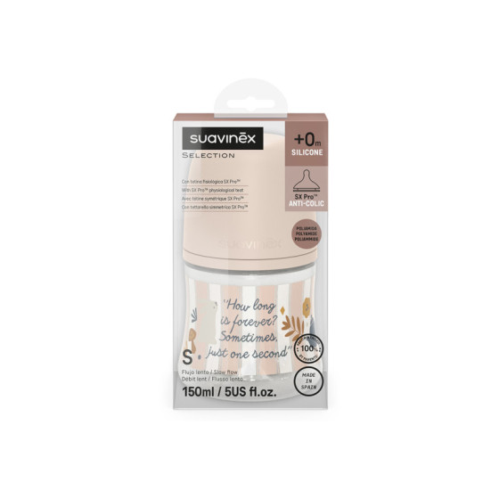 Suavinex Butelka antykolkowa 150 ml smoczek S 0m+ Wonderland