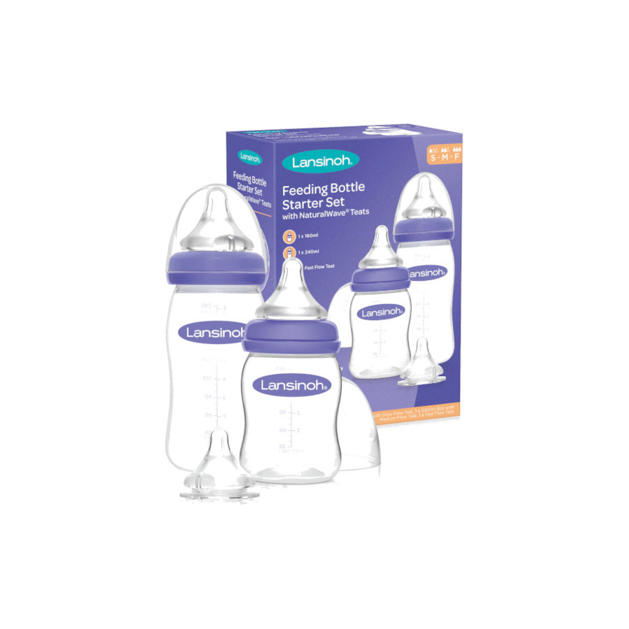 Lansinoh Zestaw startowy butelka do karmienia Natural Wave