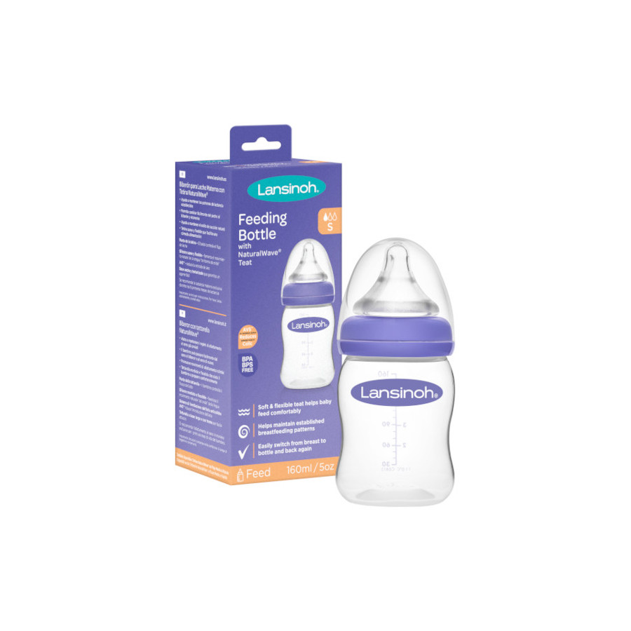 Lansinoh Butelka do karmienia Natural Wave 160ml wolny przepływ