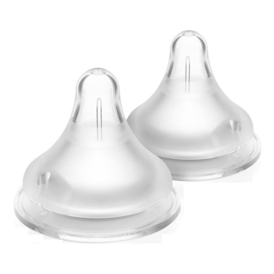 Lansinoh Smoczek do butelki Natural Wave o szybkim przepływie F 2 sztuki