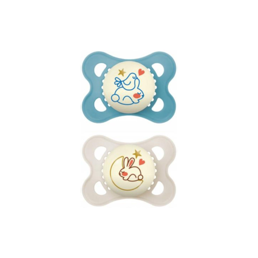 MAM Baby Smoczek uspokajający 2 miesiące+ Original Night 2 sztuki