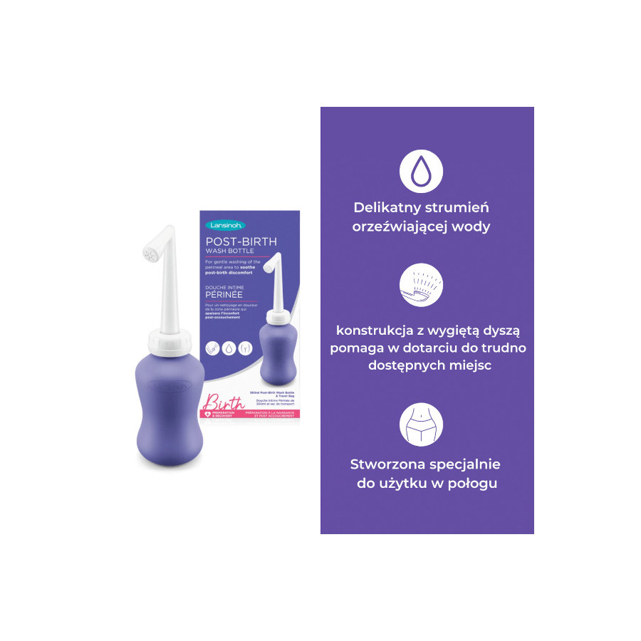 Lansinoh Butelka poporodowa do podmywania prysznic 360ml