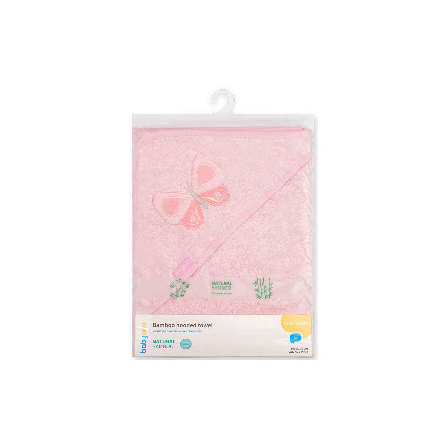 Babyono Okrycie kąpielowe dla dzieci ręcznik bambus 100x100cm