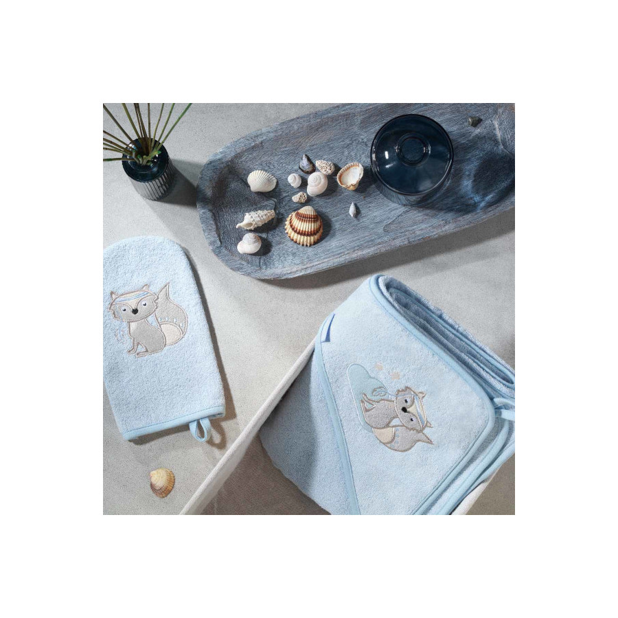 Babyono Okrycie kąpielowe dla dzieci ręcznik bambus 100x100cm