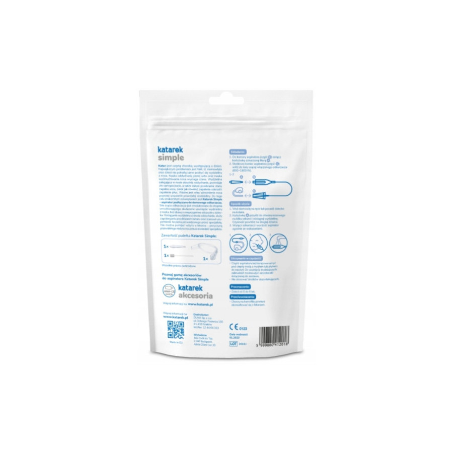 Katarek Simple Aspirator na Katar Odciągacz do Odkurzacza