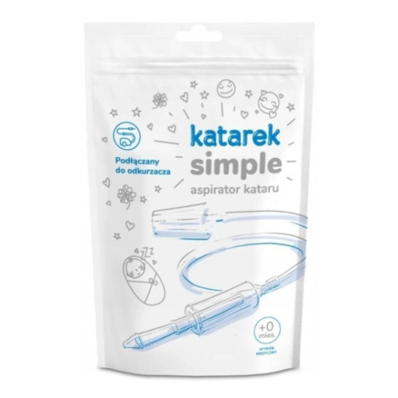 Katarek Simple aspirator do nosa dla niemowląt i dzieci do odkurzacza