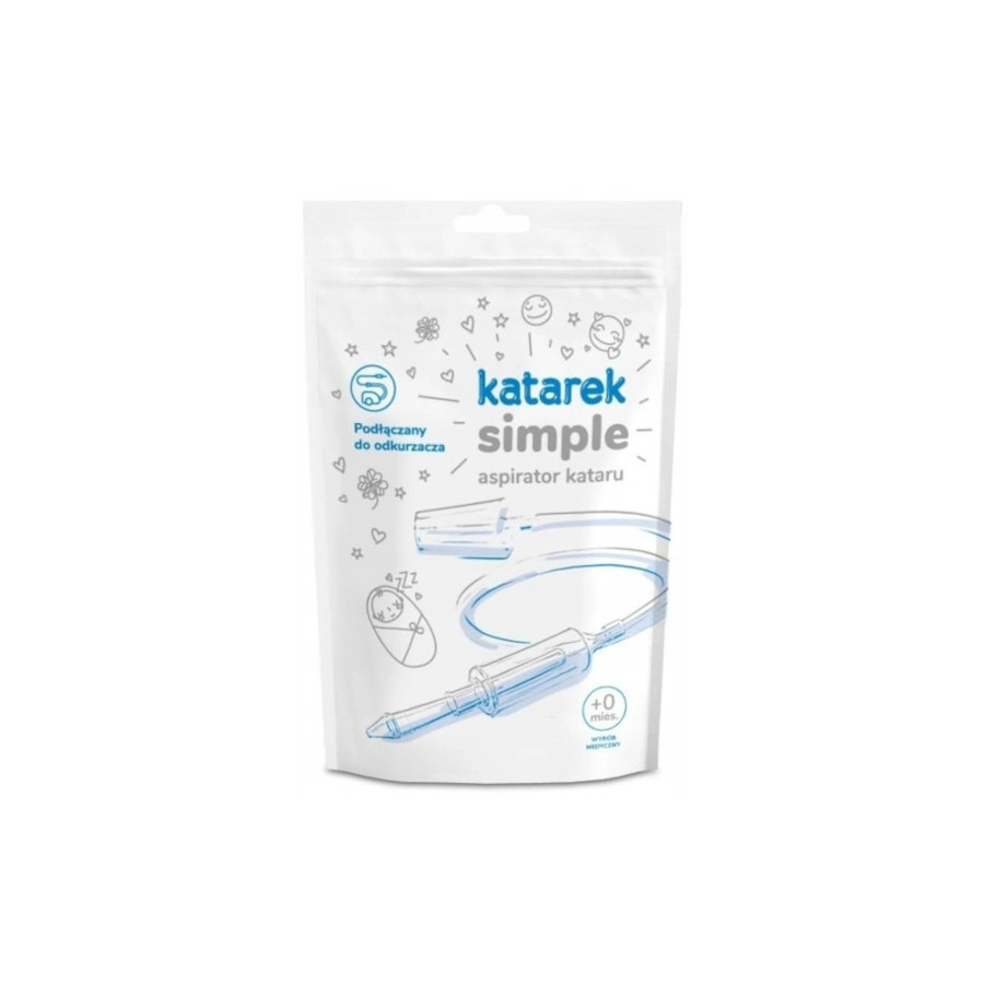 Katarek Simple aspirator do nosa dla niemowląt i dzieci do odkurzacza