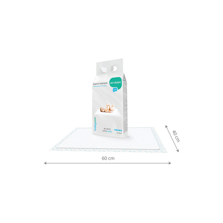 Babyono Podkłady do przewijania 40x60cm higieniczne 10 sztuk
