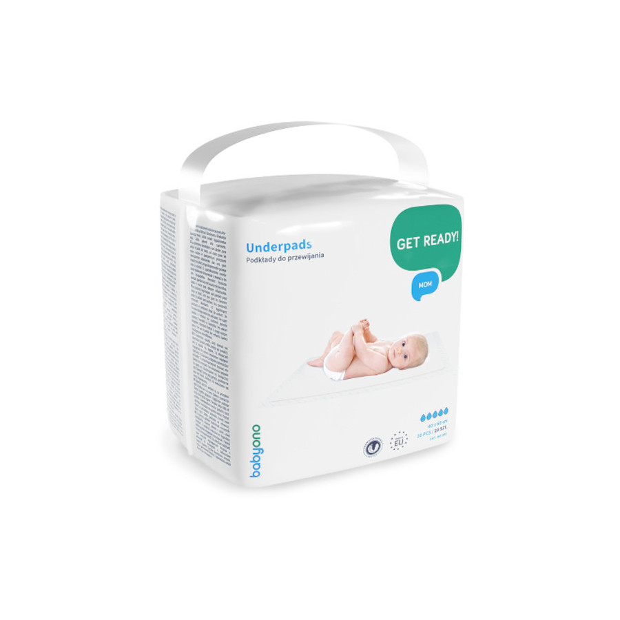 Babyono Podkłady do przewijania 60x90cm higieniczne 20 sztuk