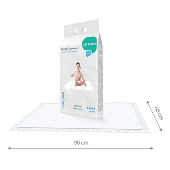 Babyono Podkłady do przewijania 60x90cm higieniczne 20 sztuk