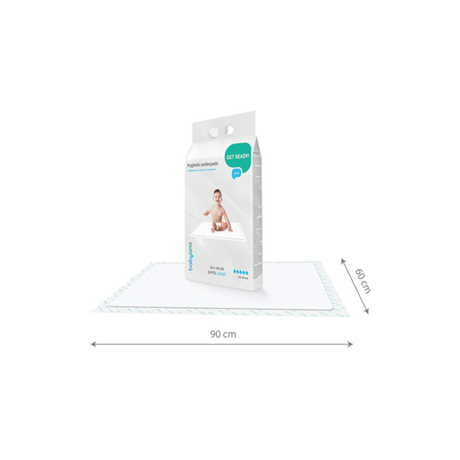 Babyono Podkłady do przewijania 60x90cm higieniczne 10 sztuk