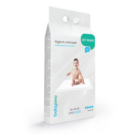 Babyono Podkłady do przewijania 60x90cm higieniczne 10 sztuk