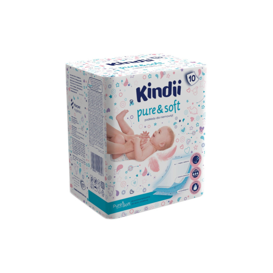 Cleanic Kindii Podkłady do przewijania 60x60cm 10 sztuk